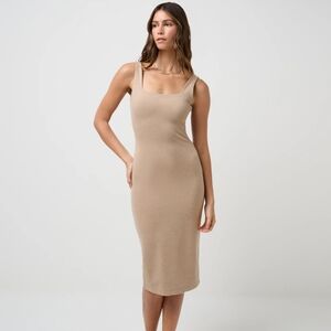 Travis Mathew Tan Midi Dress